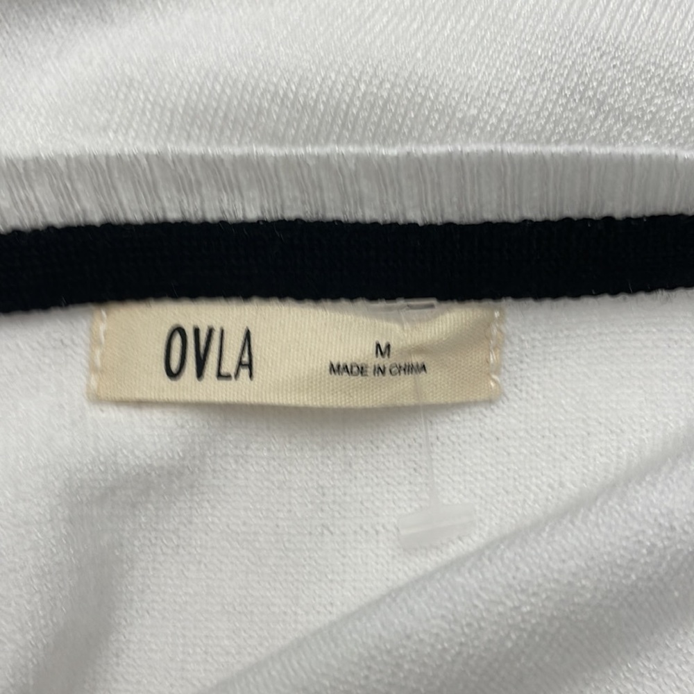 Ovla By Olive & Vine White Short Sleeve Sweater - Picture 7 of 7